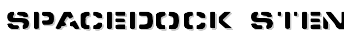 Spacedock Stencil font